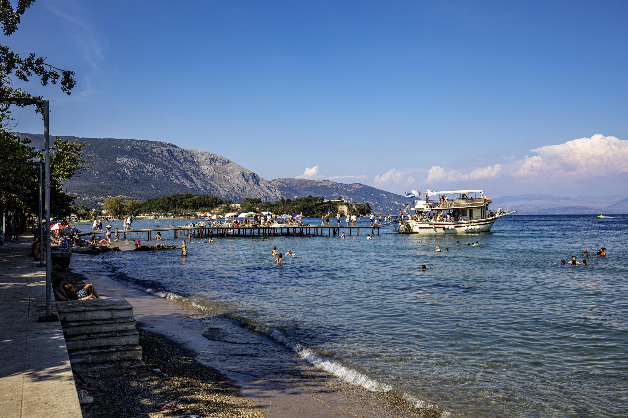 Dassia beach, Corfu, Greece